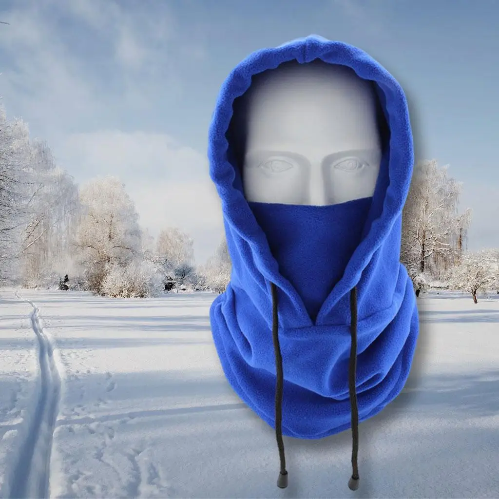 Chapeau chaud d'hiver en peluche, cagoule polaire multifonction, masque facial, écharpe de cou pour Ski et cyclisme