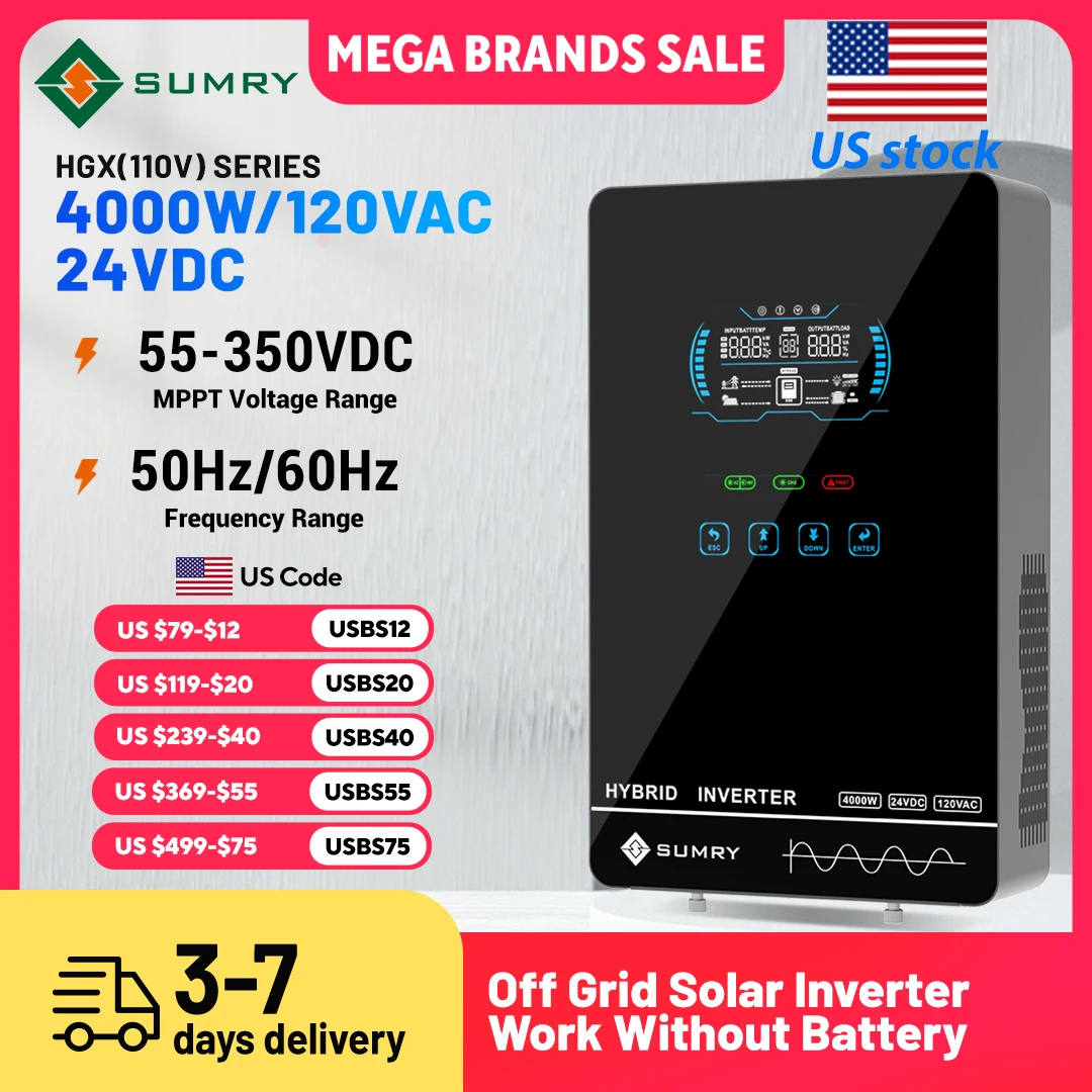 Pure Sine Wave Inverter - Inverter Surya Off Grid Sumry 4KW
