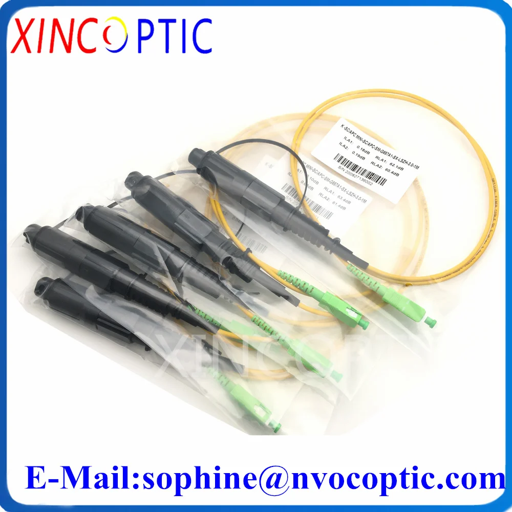 5Pcs  IP68 SOS CORNING for Waterproof Patch FTTH Fiber Optic Cord 2.0mm Yellow Cable 1M 2M 3M 5M 7M with SC/APC Connector