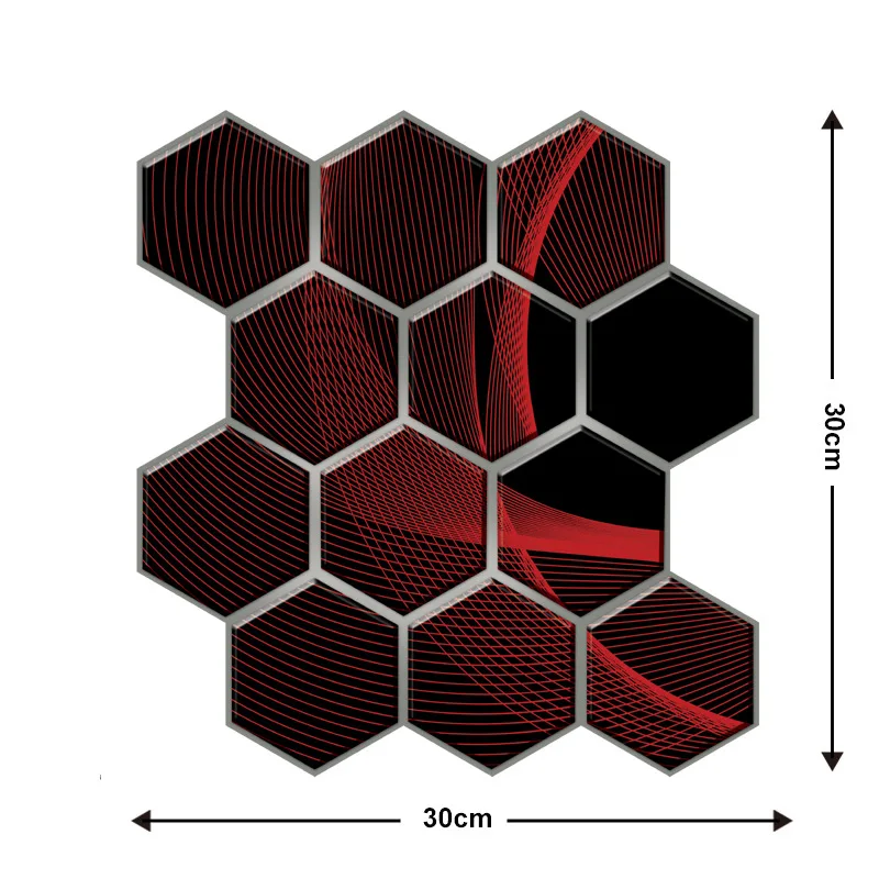 12 Pcs Wood Texture PET Soundproof Hexagon Wall Panels for Bedroom Living Room Self-Adhesive Peel and Stick DIY Waterproof Home