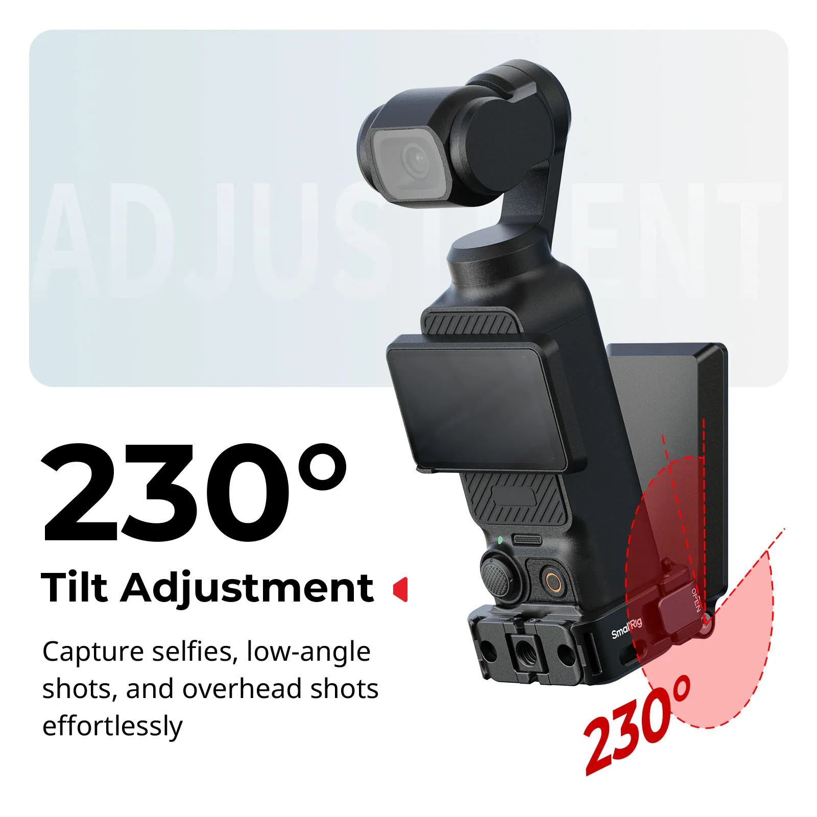 smallrig-pocket-3-マウントサポート-dji-osmo-pocket-3-230用-°-調整可能な傾斜、磁気式アルカスイスバックプレート、リバーシブルマウント
