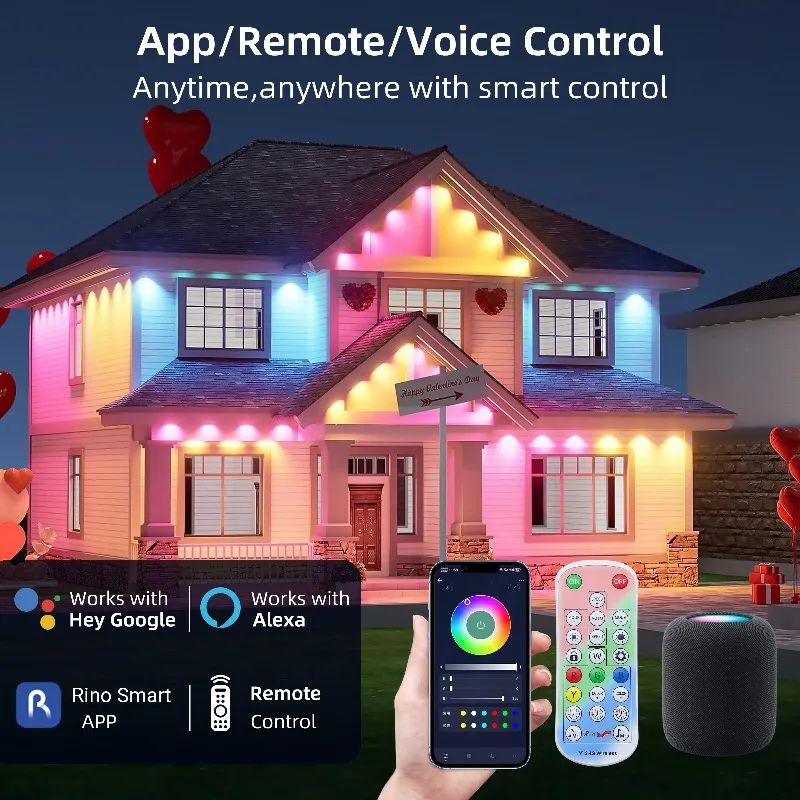 الذكية LED RGB الستار سلسلة أضواء بلوتوث APP التحكم عيد الميلاد الجنية ضوء جارلاند لتقوم بها بنفسك صورة عرض ديكور حفلات الزواج #2