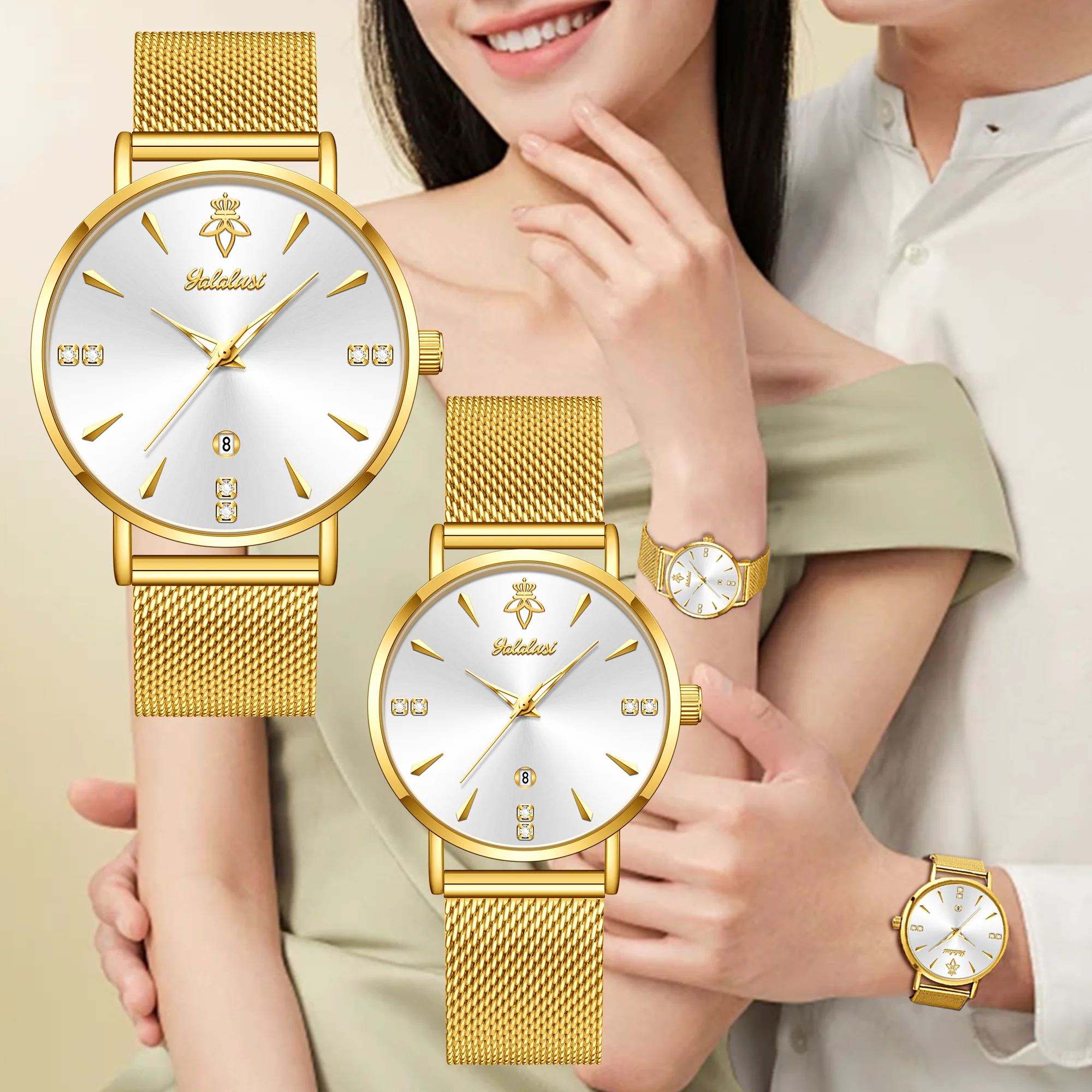 Luxury Watch Affordable - Relógio Feminino YaLaLuSi de Luxo Acessível