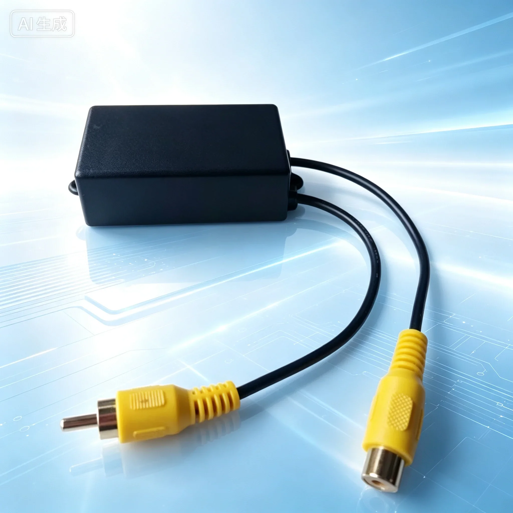 Professional AV Filter for RCA Video Isolator, Anti-interference, Eliminate Horizontal Pattern & Snowflake Noise for Monitors