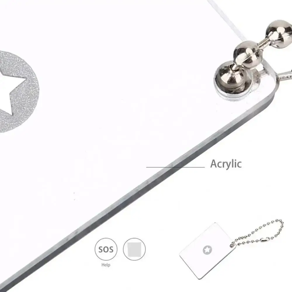 Reflective Outdoor Signal Mirror Practical Multifunction Rescue Mirror Traval Acrylic Survival Mirror Adventure Gear Accessories