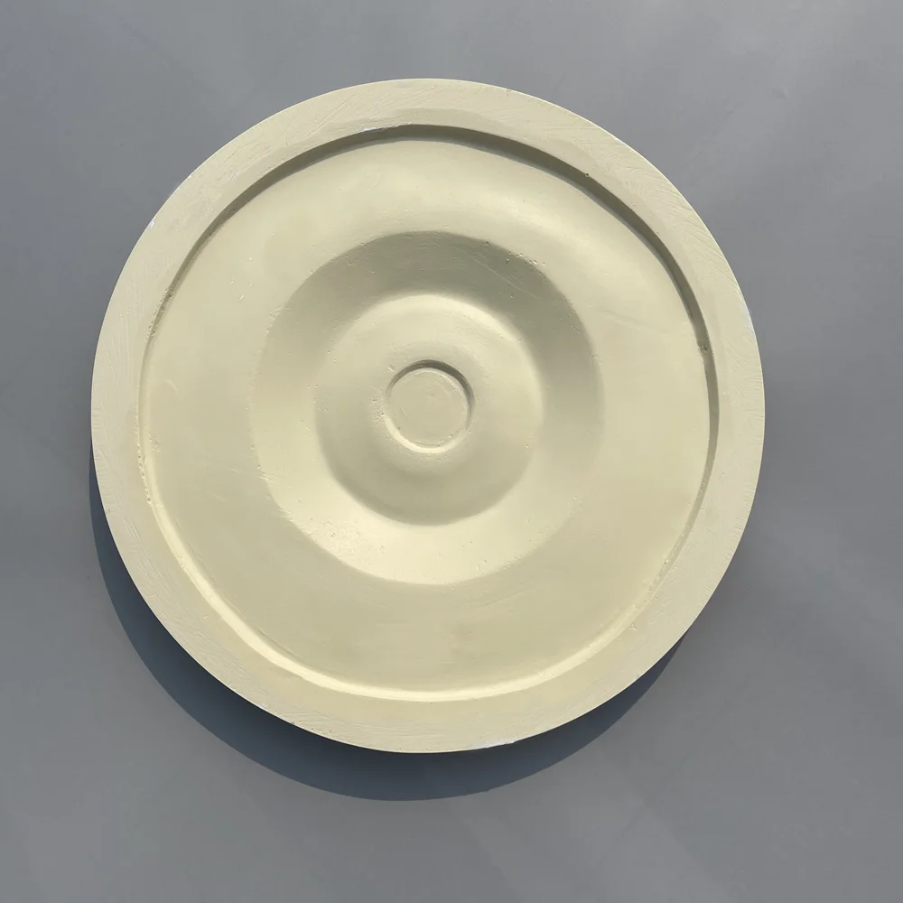 1 piece PU disk lamp base mold model imitation gypsum shape base decoration foam home decoration building material