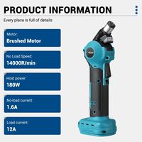 Drillpro Electric Hammer Drill 180W Cordless Hammer Screwdriver Adjustable Head Nail Drill Power Tool for Makita 18V Battery