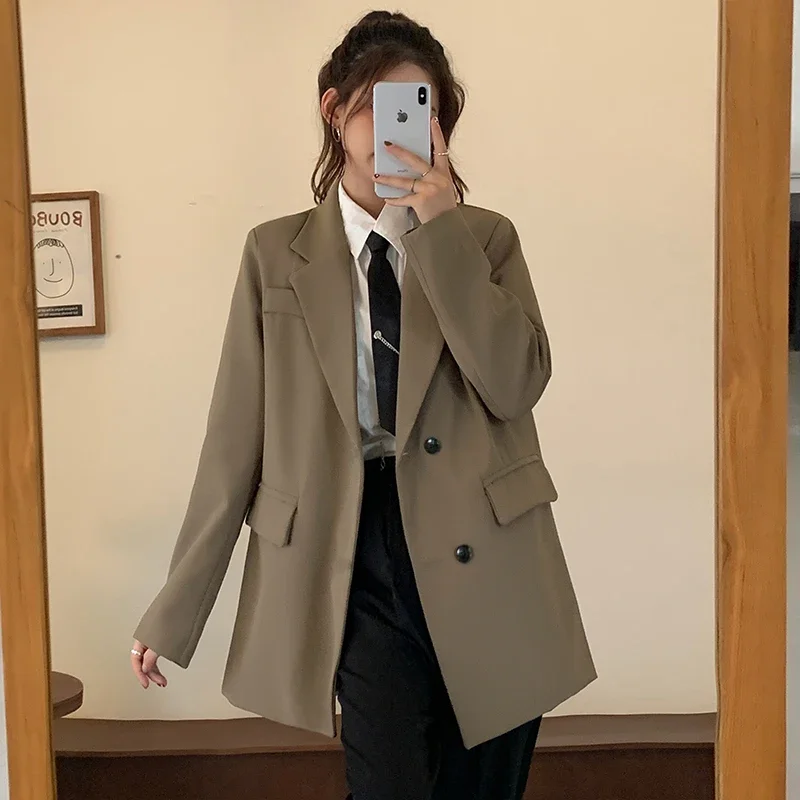 

Insozkdg Temperament High Sense Long Sleeve Women's Suit Coat Autumn New 2024 Popular Suit Korean Casual Top Jacket Blazer Women