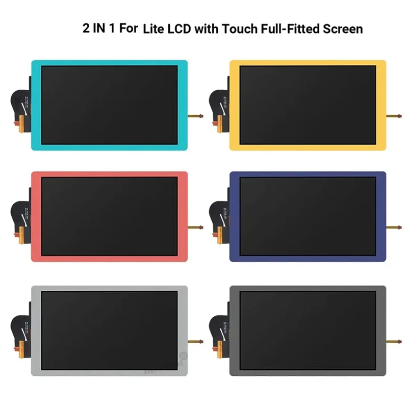 B04C-2-In-1 Ersatz-LCD-Display und Touchscreen-Baugruppe für Nintendo Switch Lite, passendes Bildschirm-Ersatz-Set B