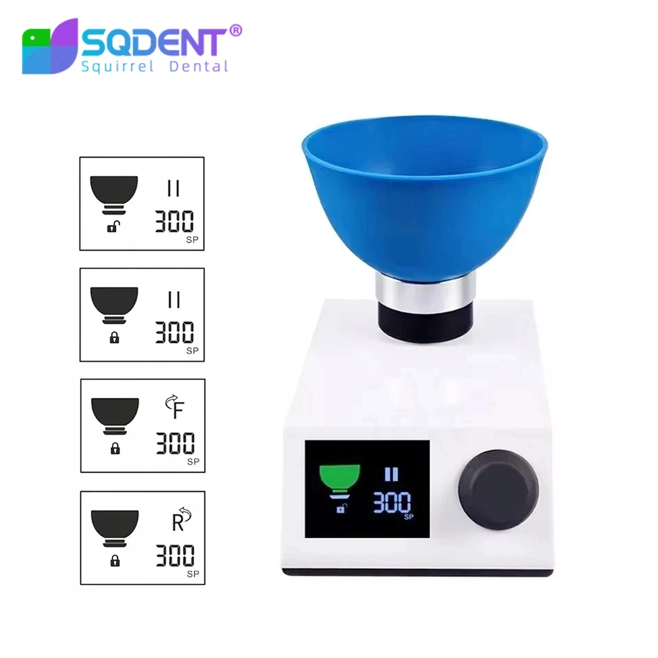 Dental Automatic Impression Alginate Mixer 5-300RPM Alginate Gypsum Impression Materials Mixing Machine Dentistry lab Equipment