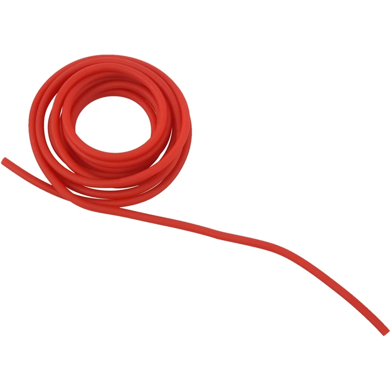 2X Tubing Exercise Rubber Resistance Band Catapult Dub Slingshot Elastic, Red 2.5M