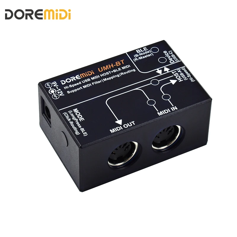 

DOREMiDi High-Speed USB HOST BT BLE MIDI Function USB 2.0 Host Port Portable Bluetooth USB MIDI HOST USB-C Port (UMH-BT)