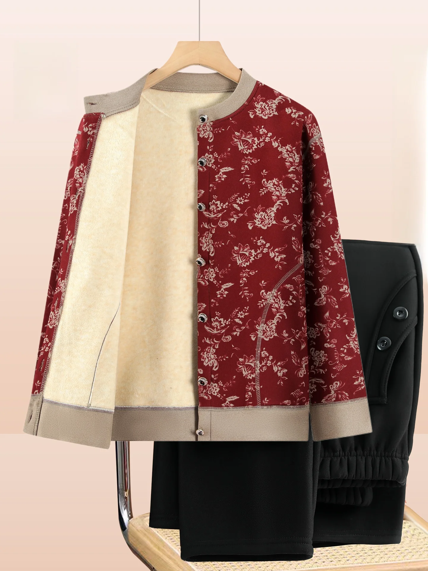 Red Knitted Open Ca… - image