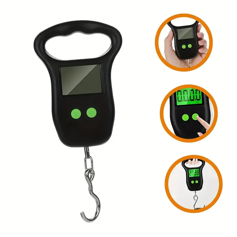 Portable scale lifting Electronic scale Luggage weighing scale with hook Market lifting scale Luggage hook Postal scale tool