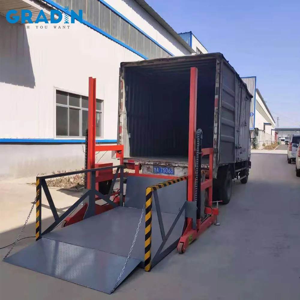 Mobile Loading and Unloading Truck Lift Vertical Loading and Unloading Adjustment Height 2 Tons 3 Tons Loading Lifting Platform