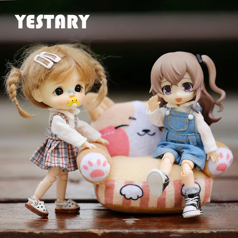 

Мебель для куклы YESTARY, игрушки 1/12, аксессуары для кукол Bjd Obitsu 11, мебель для кукольного домика, кукла ГСК, модный диван в стиле аниме для девочек, подарок