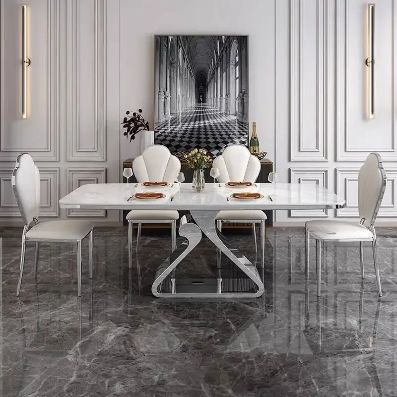 Vintage Decoration Kitchen Table Italian Style Nordic Luxury Kitchen Table Space Saving Modern Muebles De Cocina Furniture
