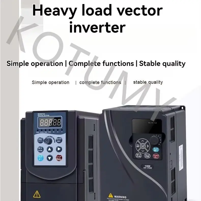 Intelligent Heavy-duty Frequency Converter 1 Phase 220V Input to 3 Phase 220V or 380V Output Three-phase 380V Single-phase 220V
