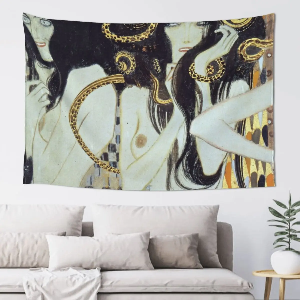 Copy of Gustav Klimt - The Gorgons and Typheus Tapestry Decor For Bedroom Cute Room Decor Tapestry