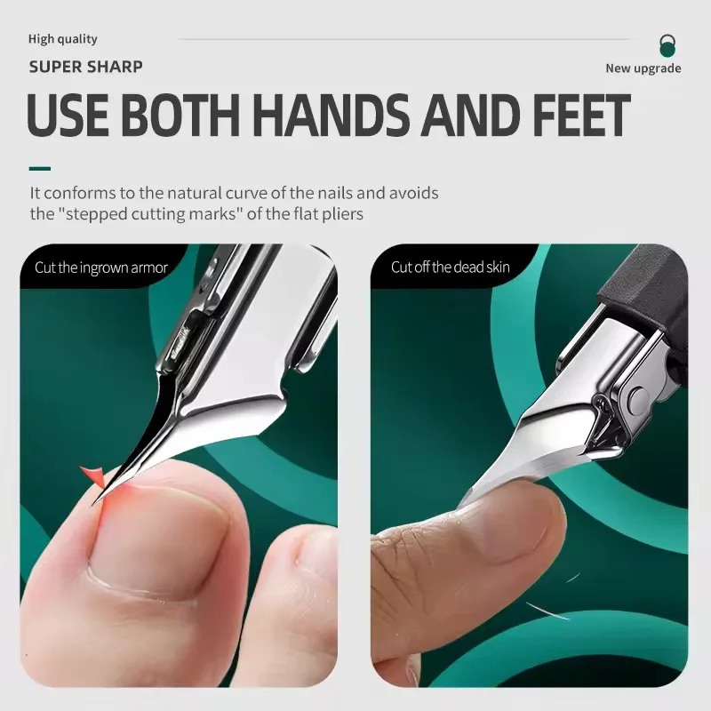 1 個の爪切り、角質除去、爪溝専用爪切り、巻き爪用プライヤー、斜めペディキュアツール、爪切りセット