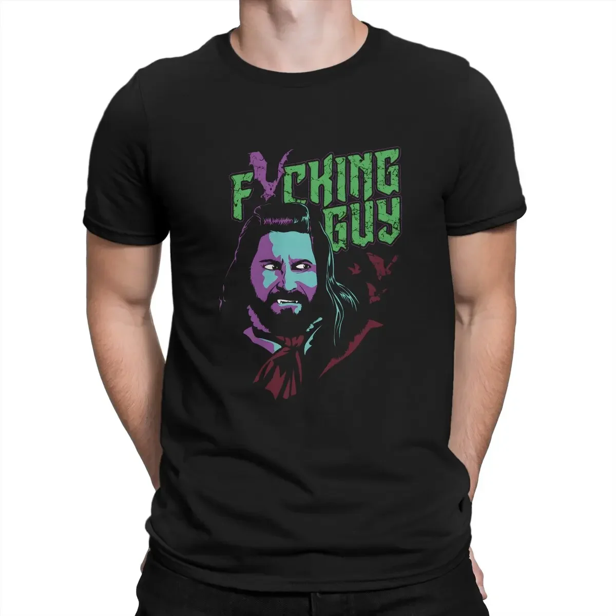 What We Do in The Shadow Fricking Guy T Shirt Grunge Men's Tees Summer Clothing Harajuku Crewneck TShirt