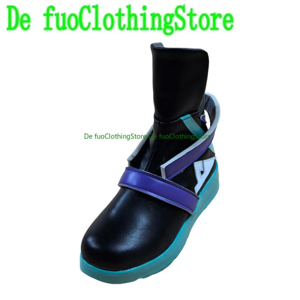 Defuo Jett Cosplay Shoes Anime Game Role-playing Halloween Costumes Props Shoes Boots
