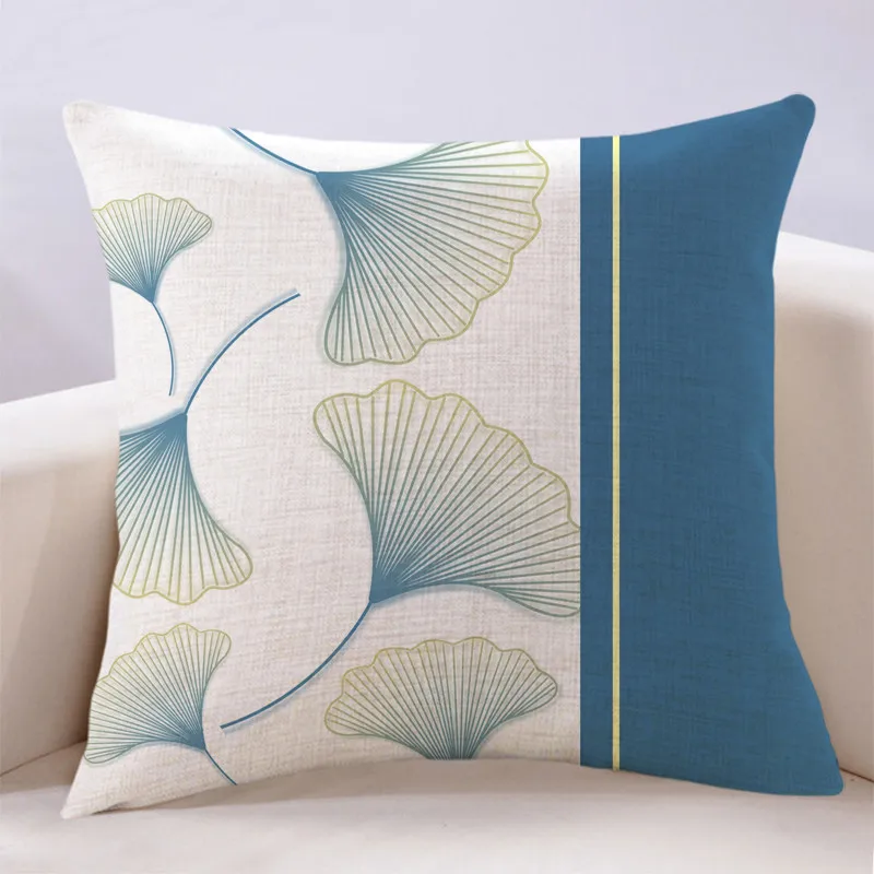 

Simple modern and beautiful small fresh ginkgo living room sofa throw pillow bedroom bedside
