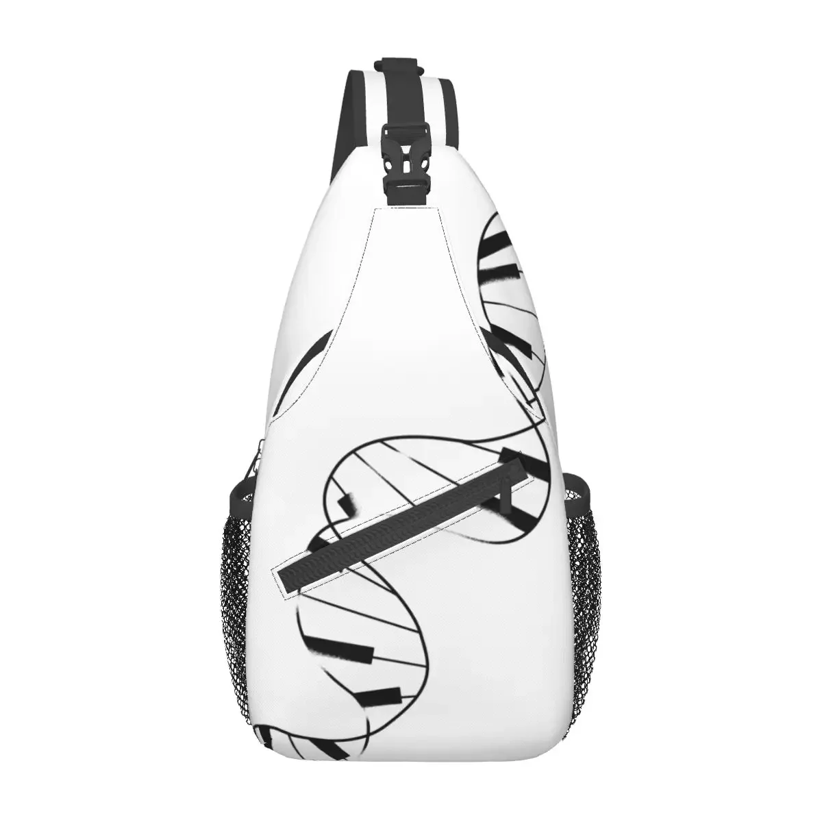 

DNA Piano Crossbody Sling Bag Casual Chest Bag Music Musician Pianist Shoulder Backpack Daypack for Travel Hiking Sports Bag