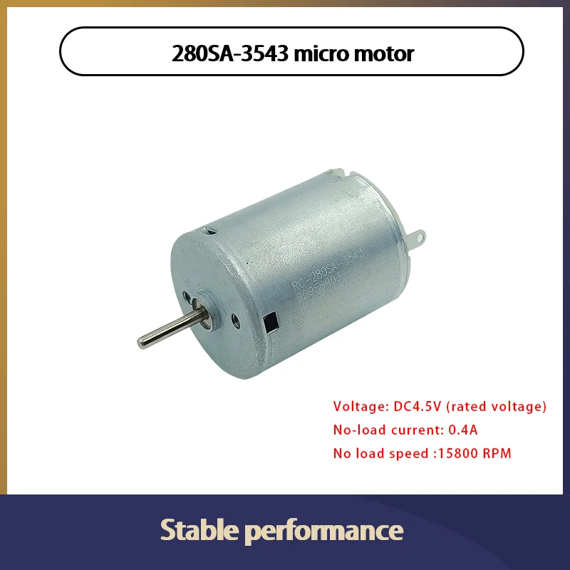 Mabuchi RC-280SA-3543 Mini 280 Motor DC 3V 4.5V 5V 17500RPM High Speed Carbon Brush Motor For Fans Juicer Water Pump Beauty Tool