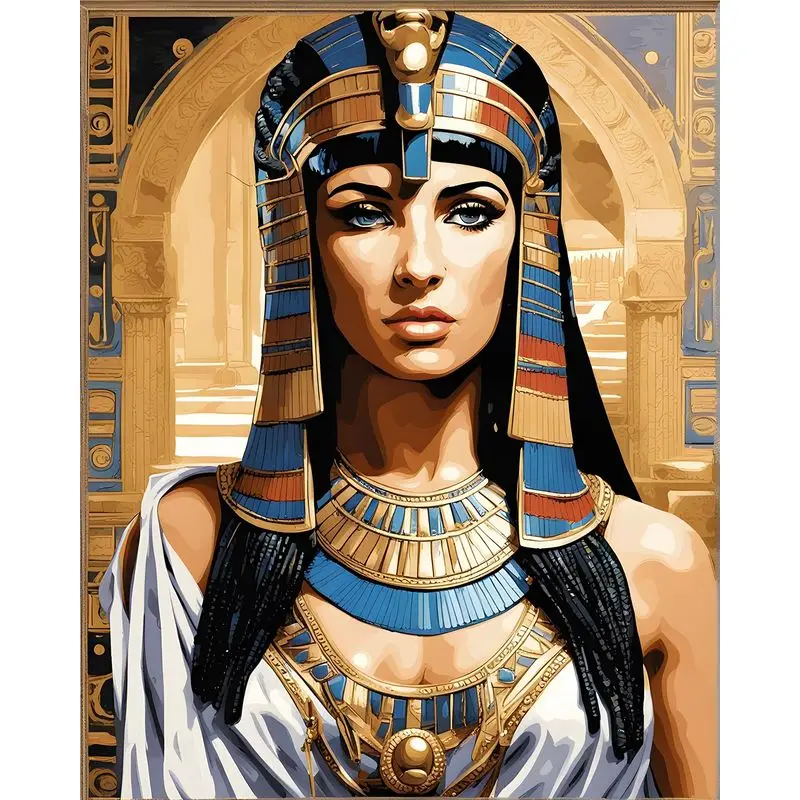 Cleopatra Egyptian painting by numbers kit