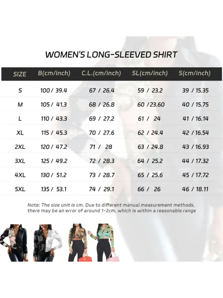 New Women\'s Spring Elegant Lapel Tops Textured Printed Slim Shirt Autumn Office Women\'s Fashion Long Sleeve Single Breasted Tops