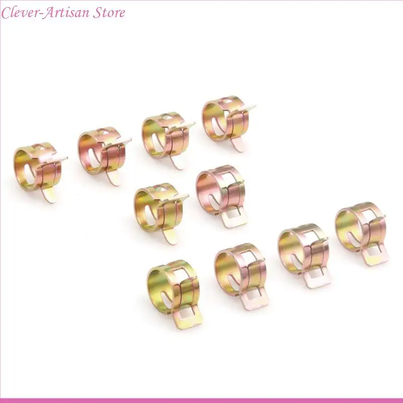 E06b 10x 10mm 0,39 Pouces Attacte à Ressort eau tuyau d'Rosage Tube Зажимная крепежная установка
