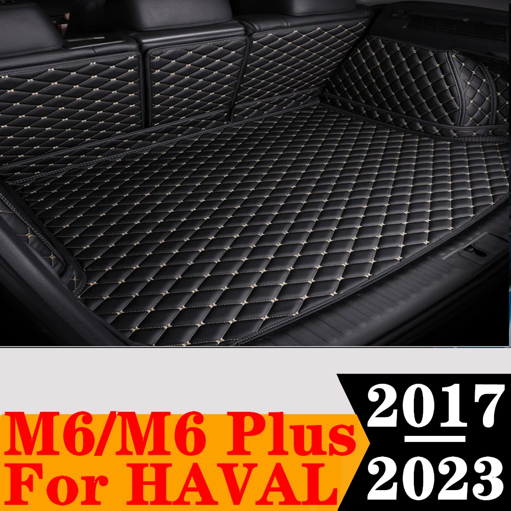 

Custom Full Set Car Trunk Mat For Great Wall Haval M6 Plus 23 2022 2021 M6 2020-2017 Rear Cargo Liner Tail Boot Tray luggage Pad