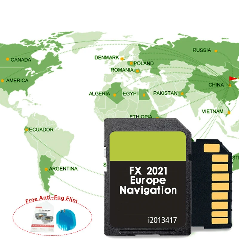 

Mondeo Kuga FX 2021 Nav Sat UK Europa Maps GPS 8GB SD Card