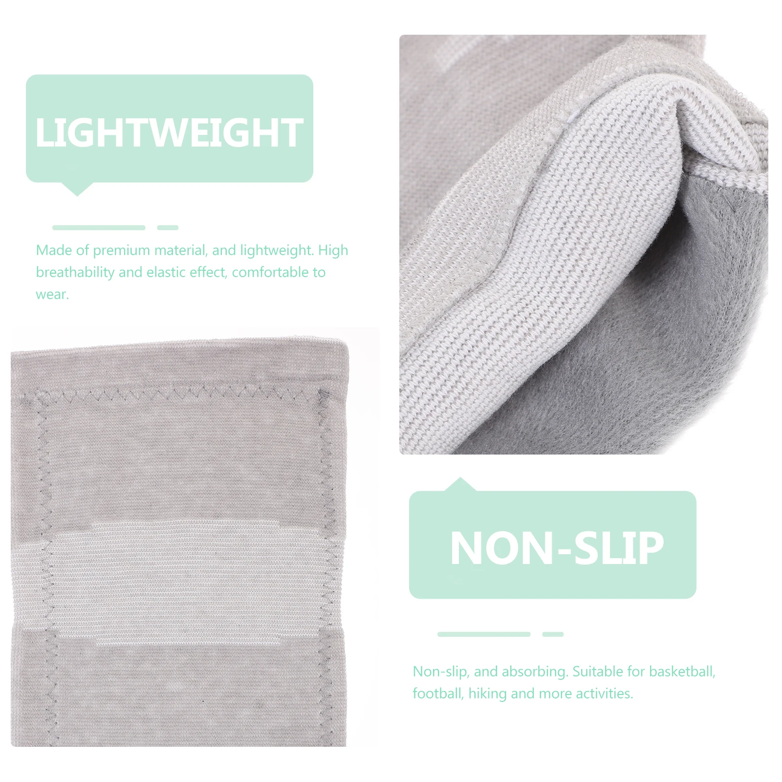 

1 Pair Warm Fleece Knee Support High Elastic Breathable Non-Slip Sports For Basketball Football Hiking Running Outdoor