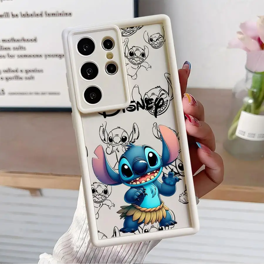 Coque antichoc en silicone pour Samsung, coque de protection, coque de téléphone, mignon, Disney Stitch Funda, S23, S24, S22 Ultra, S20, FE, S21 Plus