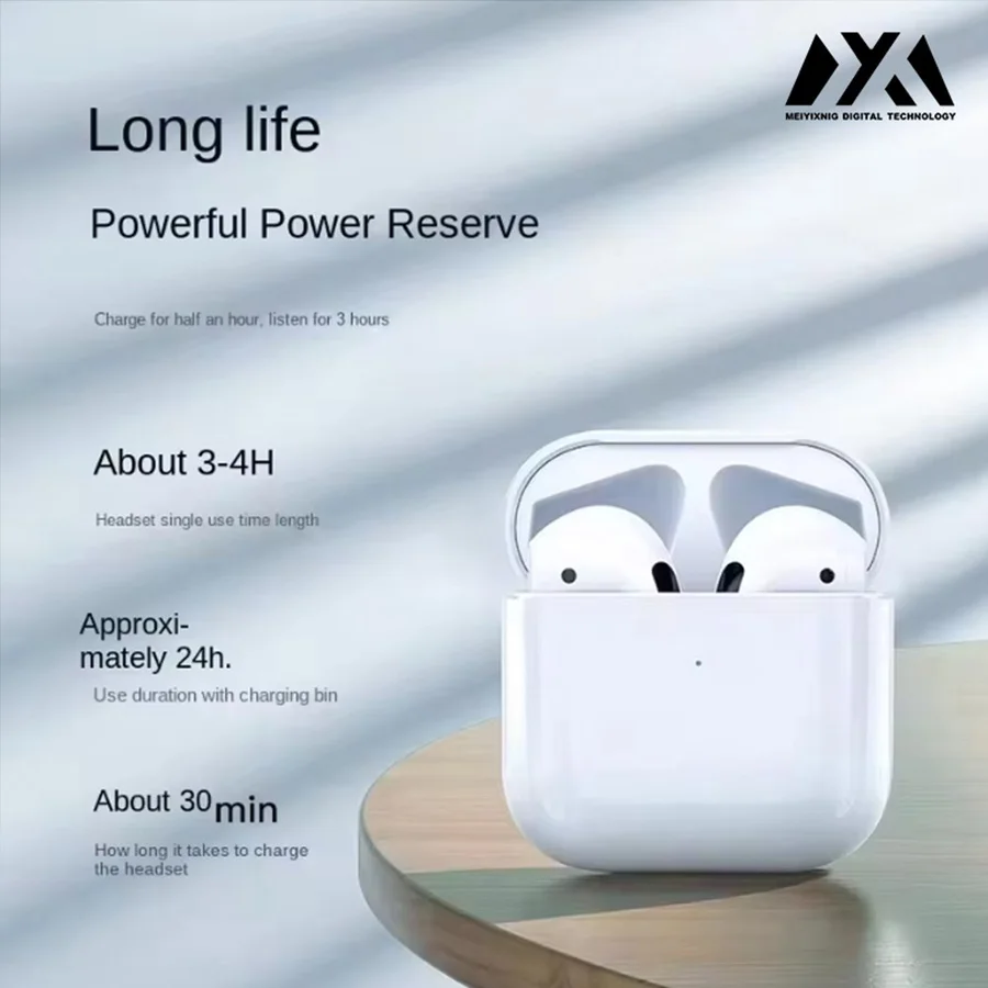 Air Pro4 Wireless Headphones - Over-Ear Headphones for Dual Ear Canal, Long Battery Life, Suitable for Running, Low-End Bass, Sp image 3