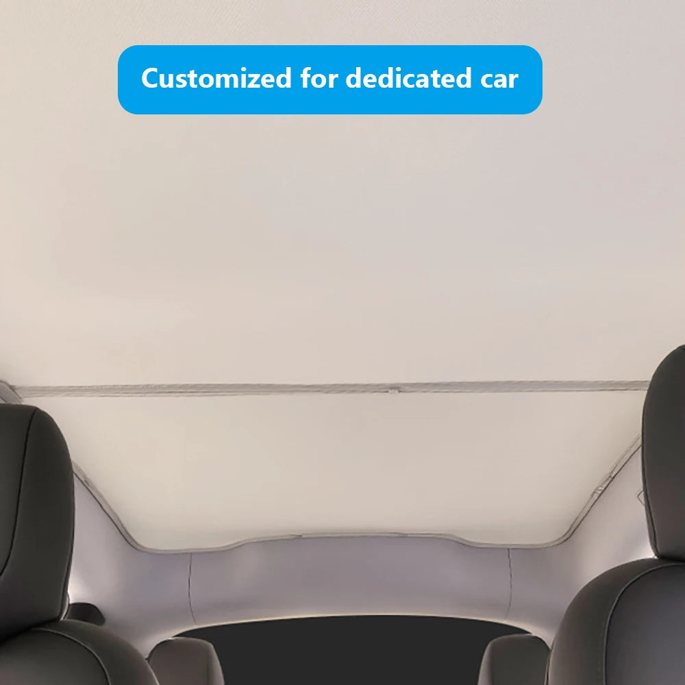 For Tesla New Model Y Launch Juniper 2025 Sunshade Roof Never Sag Nano Ice-Crystal Coatings Heat Insulation Glass Sun Shade