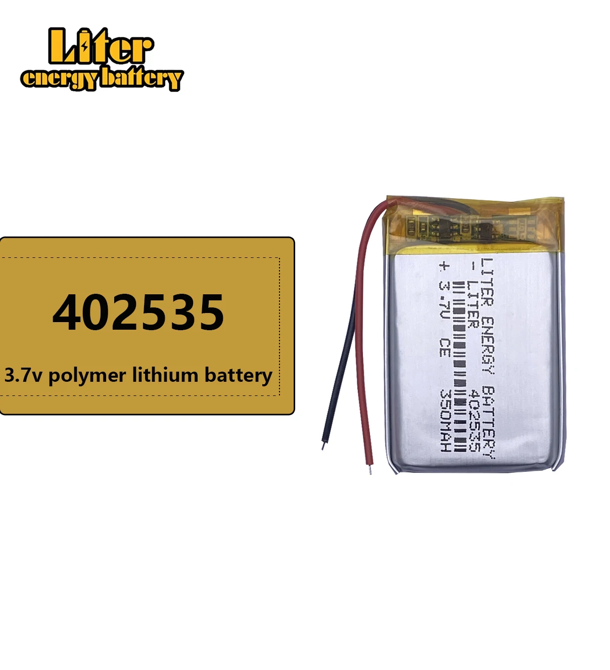 10pcs Liter energy battery Good Qulity 3.7V,350mAH,402535 Polymer lithium ion / Li-ion battery for TOY,POWER BANK,GPS,mp3,mp4