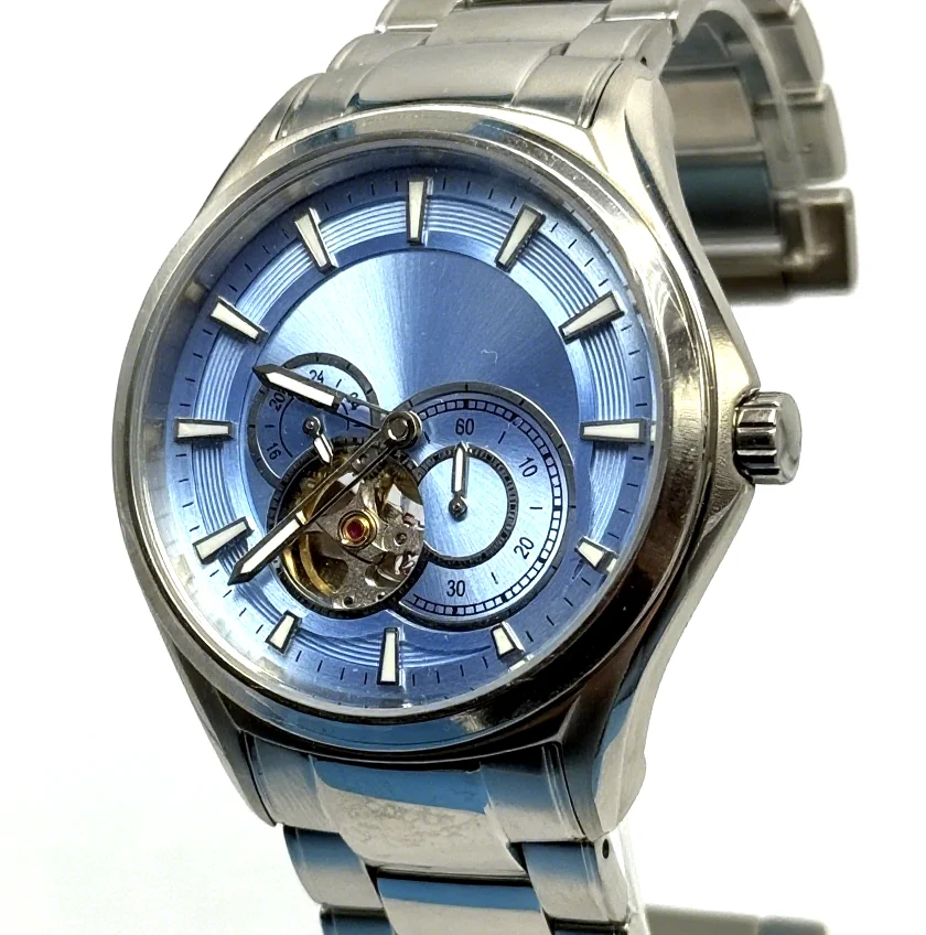 

Men's Luxury Business Watches Quartz Movement Waterproof Stainless Steel Strap Round Case 41mm