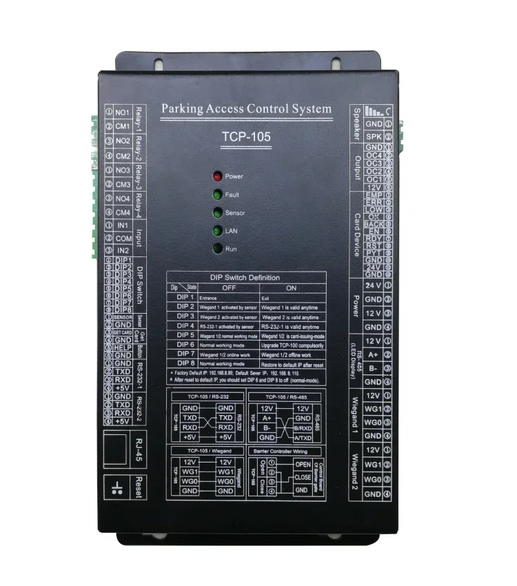 

Самый продаваемый контроллер системы управления парковкой TCP-105 обеспечивает SKD, сделанный в Китае -40. ℃ до +80 ℃