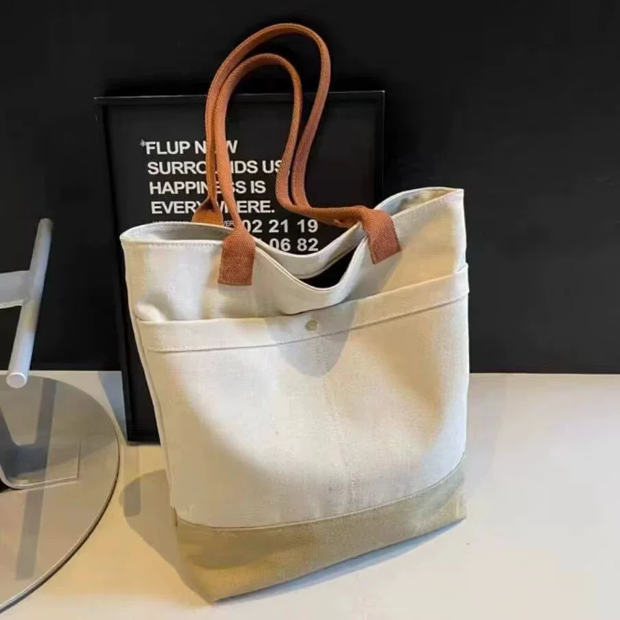 Spacious Student Tote Bags, Relaxed Urban Shoulder Handbags, Versatile School Carry Purses, Modern Casual Outfit Bags