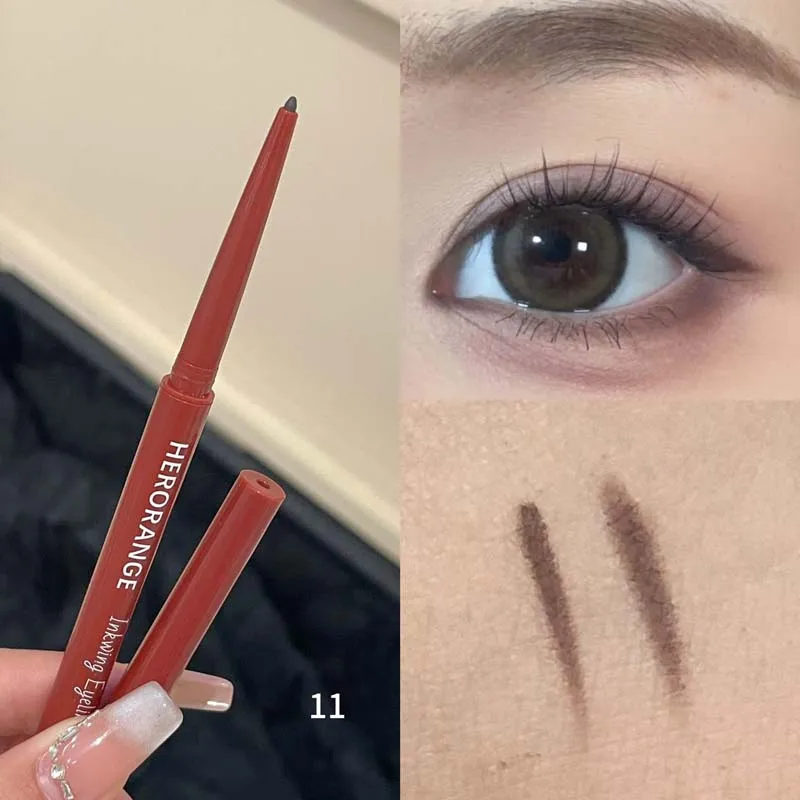 Herorange Glitzer-Eyeliner-Stift mit Ultrafeiner Spitze für Glatte Farbverteilung und Augenerweiterung Tägliches Leichtes Make-up