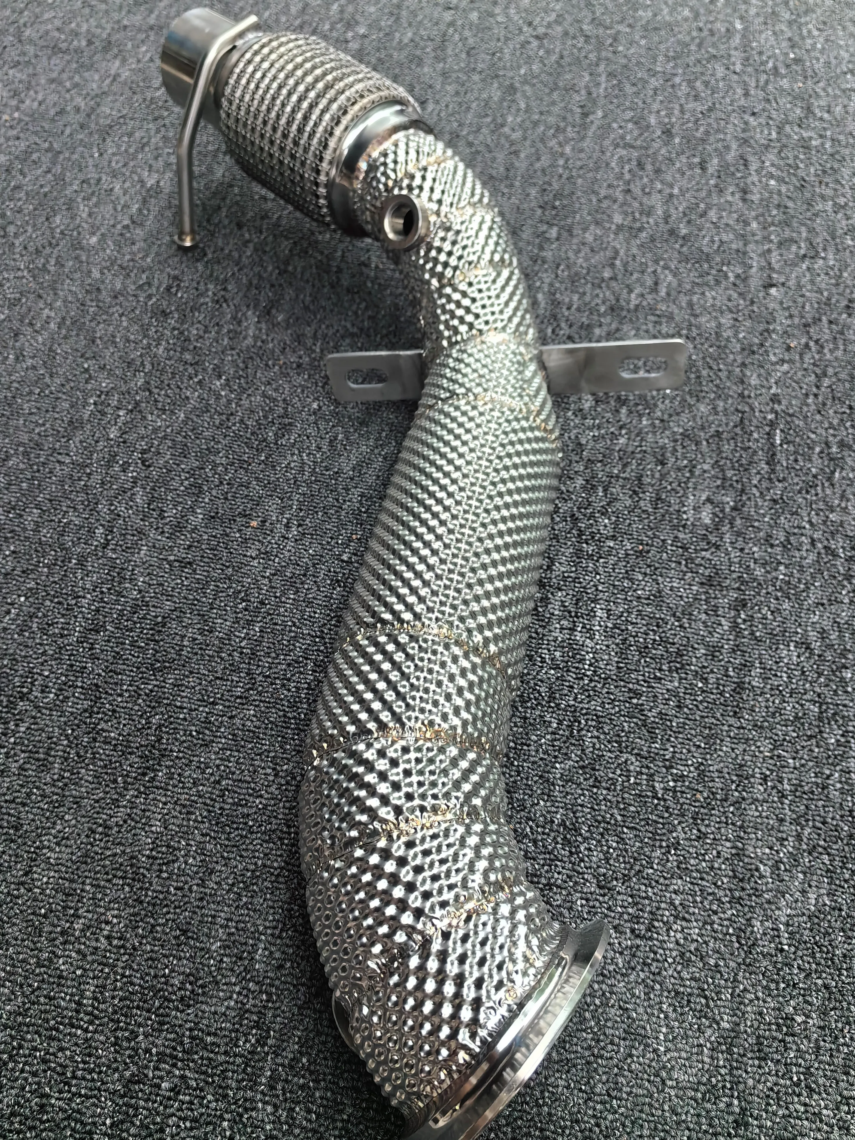 ACE Hochwertiges Auspuffrohr für BMW F30 N13 316 318 118i Edelstahl-Downpipe mit Hitzeschild Tuning Autoteil Auspuff – Detail 11