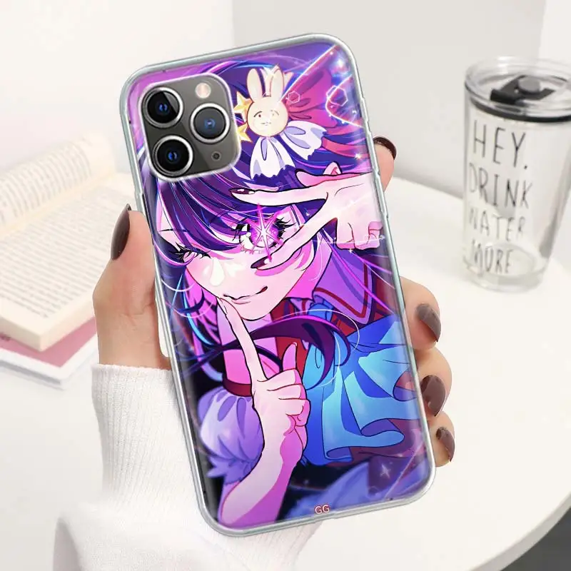 Japan Anime Oshi No Ko Coque Phone Case For iPhone 11 12 13 14 15 16 Pro Max 7 Plus 8 + X XR XS SE Apple Soft Fundas Cover 11 13