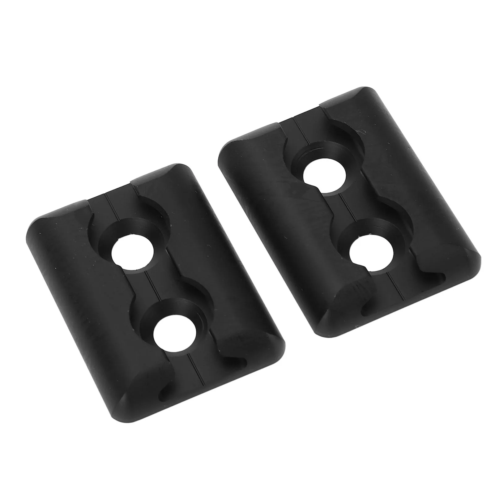 1pair Aluminum Alloy Tie Down Trailer Plate Tie Down System Anchors for Airplane Motorhomes Van Ambulances Black