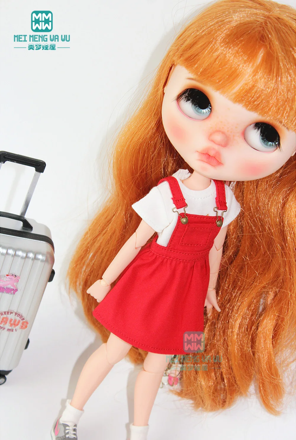Ｎew Blyth Azone OB23 OB24 Doll clothes accessories Fashion suspender skirt, leggings, T-shirt