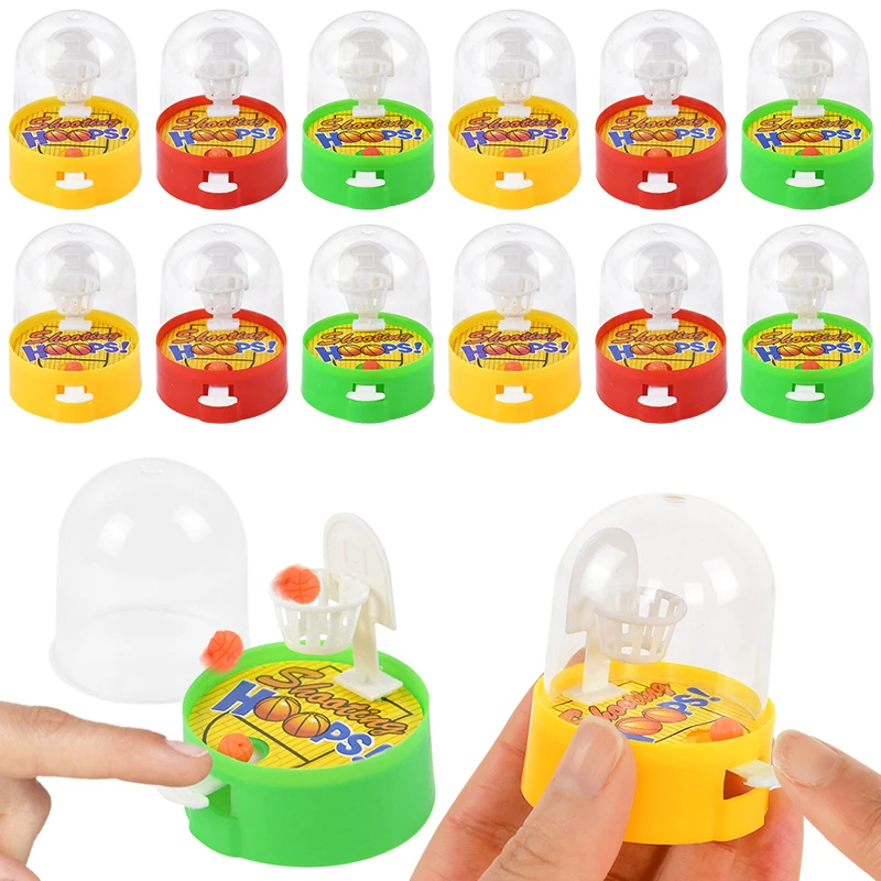 12/24 Uds. Dedos de escritorio, juego de tiro de baloncesto, juguetes para niños, recuerdos de fiesta de cumpleaños, suministros, Fiesta Temática deportiva, relleno de bolsa Goody