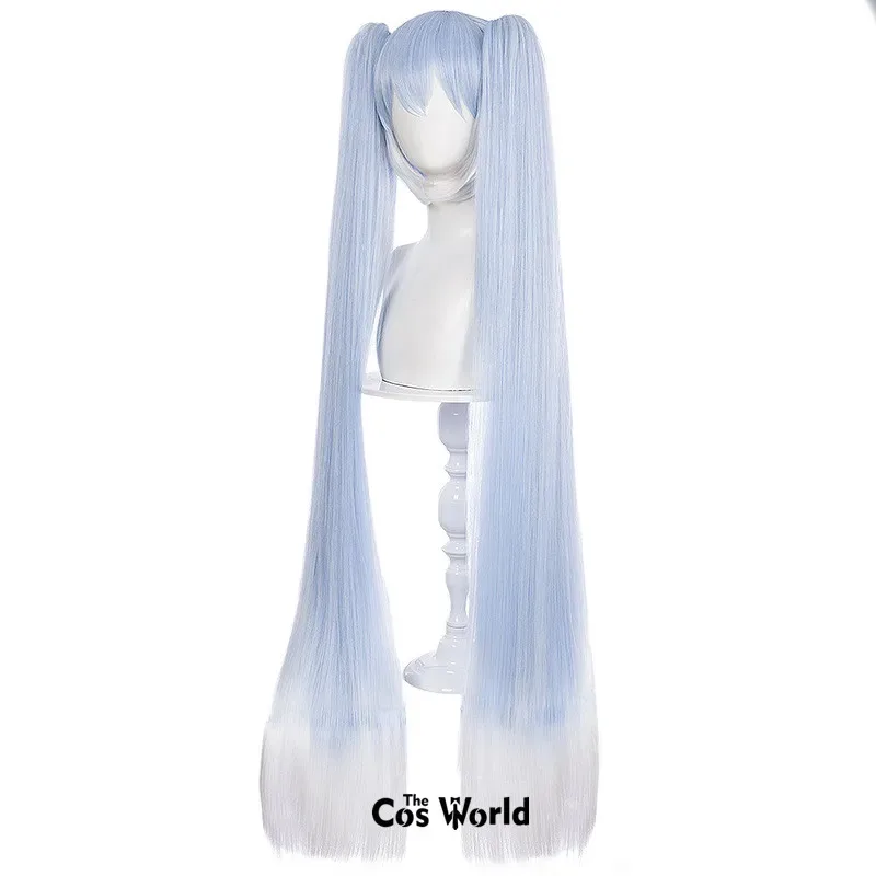 2025年11月-vocaloid-2021-スノーミク-ブルーホワイト-120cmロング-ストレート-アニメ-コスプレウィッグ-耐熱性合成繊維-ウィッグキャップ
