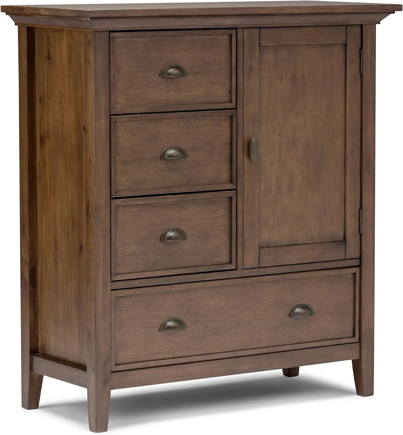 

Redmond SOLID WOOD 39 inch Wide Transitional Medium Storage Cabinet in Rustic Natural Aged Brown